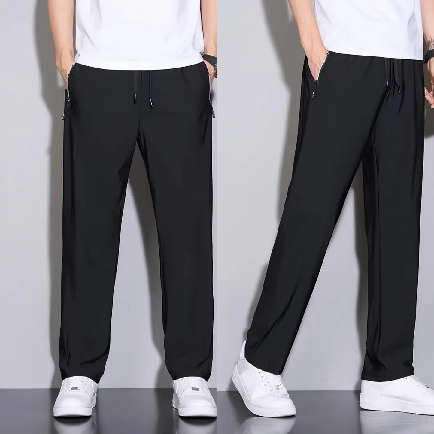 Erkek Nefes Alan Kumaş Spor Eşofman Altı