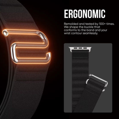 Apple Watch (38/40/41/42/44/45 mm) & Watch Ultra (49 mm) Uyumlu Dokuma Kumaş Kordon