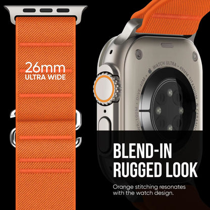 Apple Watch (38/40/41/42/44/45 mm) & Watch Ultra (49 mm) Uyumlu Dokuma Kumaş Kordon