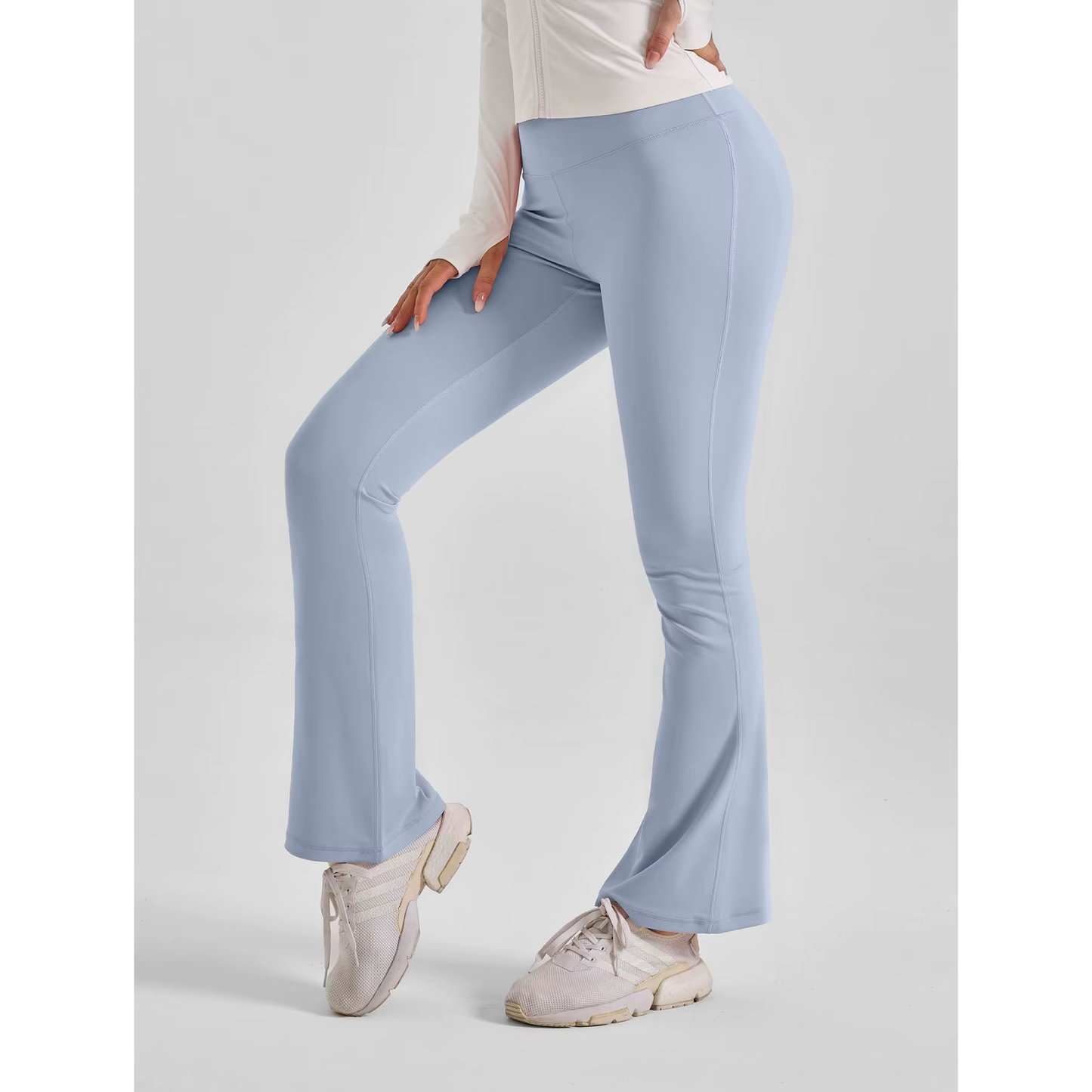 İspanyol Paça Yüksek Bel Kadın Günlük Tayt