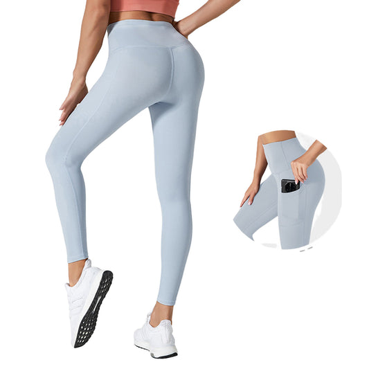 Yüksek Bel Spor/Yoga Taytı – Yan Cepli, Scrunch Push Up