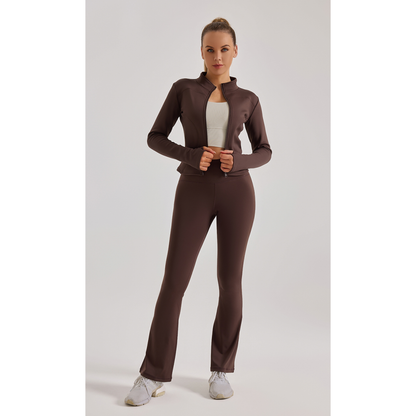 İspanyol Paça Yüksek Bel Kadın Günlük Tayt