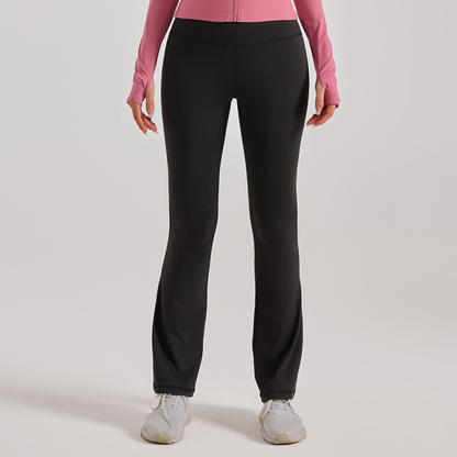 İspanyol Paça Yüksek Bel Kadın Günlük Tayt