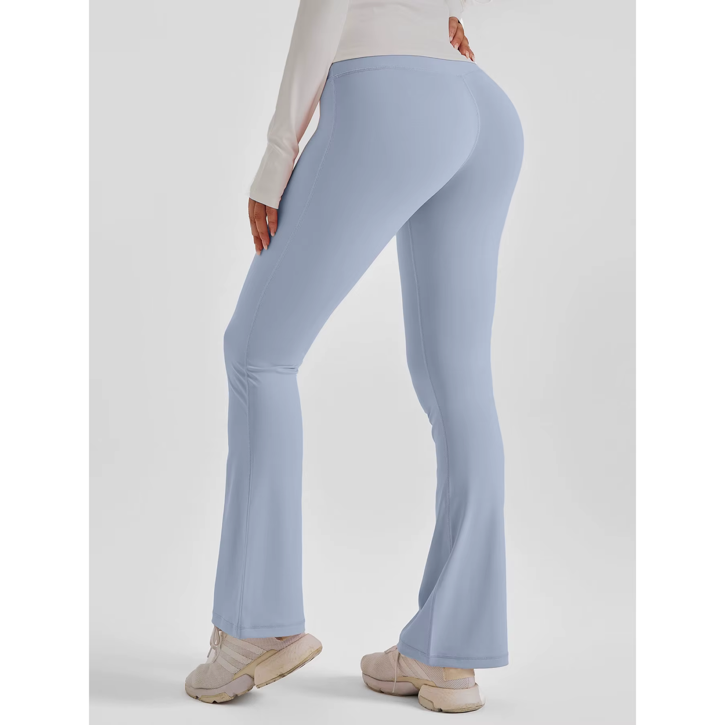 İspanyol Paça Yüksek Bel Kadın Günlük Tayt