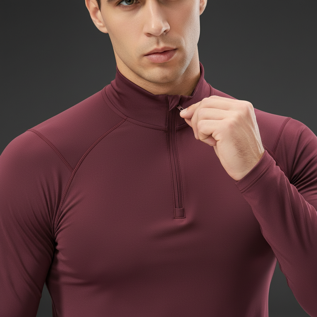 Bordo - Yaka Detayı Yakın Çekim